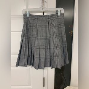 Maje plaid pleaded skirt